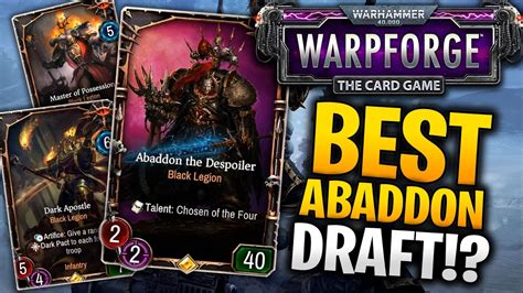 Drafting An Op Abaddon Deck Warhammer 40k Warpforge Chaos Guide