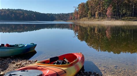 Kayak Camping Broken Bow Lake Beavers Bend State Park In Oklahoma