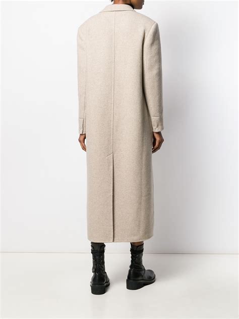 Agnona Long Single Breasted Coat Farfetch