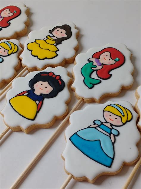 Biscoito Decorado Princesas Pintadas Elo Produtos Especiais