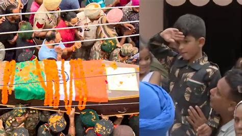 Anantnag Attack Colonel Manpreet Singh Little Son Army Dress Last ...