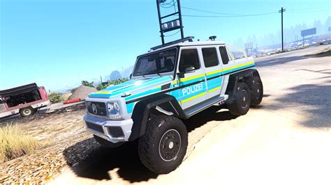 Mercedes Benz G Amg X German Police Polizei Livery Gta Mods