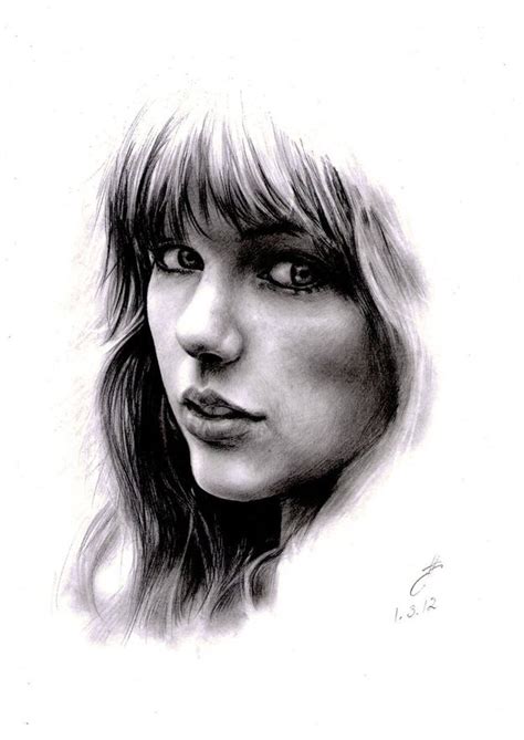 Taylor Swift Pencil Drawing