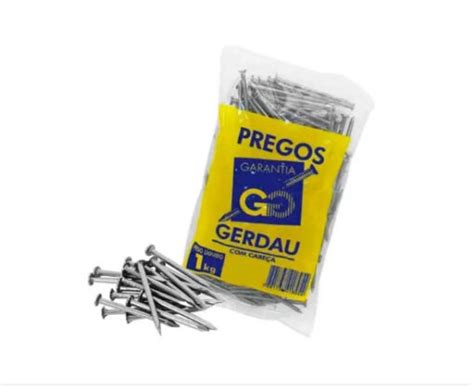 Prego Galvanizado Gerdau Com Cabeça 18 X 27 1 Kg Pasini Telas