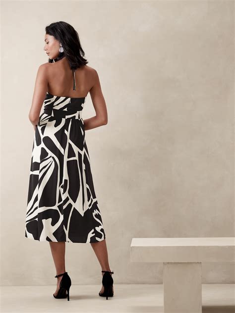 Halter Midi Dress Banana Republic Factory