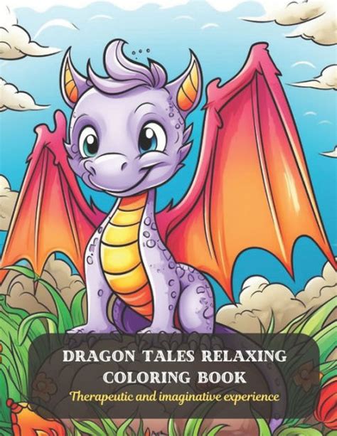 DRAGON TALES Relaxing Coloring Book: Therapeutic and imaginative experience by Antonia R Farmer ...