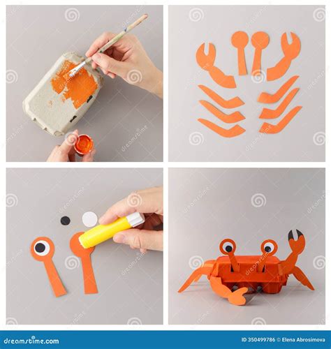 DIY Crafting Project, Transforming the Egg Carton and Paper Cutouts ...