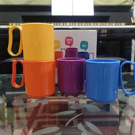 Jual TUPPERWARE Micro Mug 300 Ml Set 4 Pcs Gelas Cangkir Minum