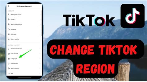 How To Change Region On Tiktok 2023 Change Location Tiktok Change