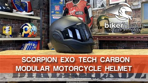 Scorpion Exo Tech Carbon Modular Motorcycle Helmet K Video