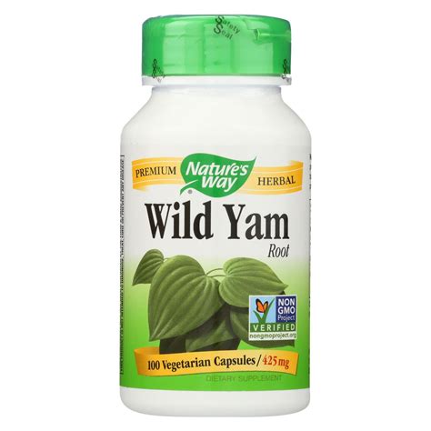 Nature S Way Wild Yam Root 425 Mg 100 Capsules Walmart