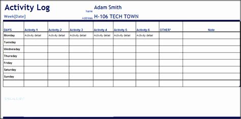 Daily Work Excel Sheet