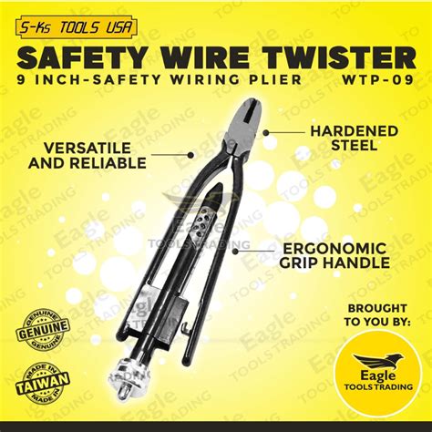 S Ks Tools Usa Safety Wire Twister 9 Inch Safety Wiring Plier Wtp 09