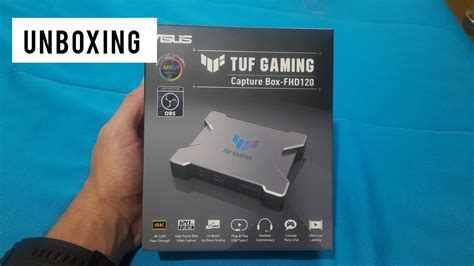 Unboxing Rápido Placa de Captura Asus Tuf Gaming FHD120 YouTube