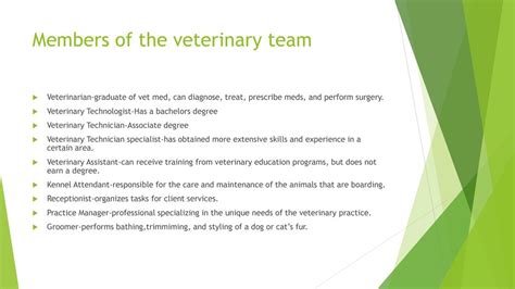 Veterinary Assistant Chapter Ppt Download