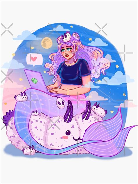 Space Sea Buns Sticker For Sale By Controlzee Redbubble