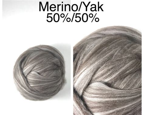 Tibetan Yak Merino Wool 50/50 Undyed Natural Color Luxury 2oz 4oz 8oz - Etsy