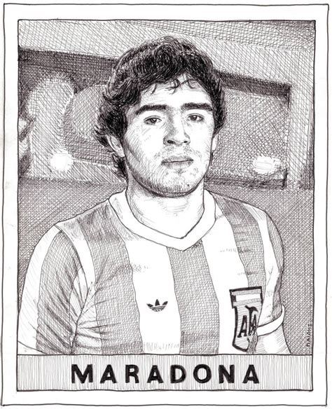 Maradona 1979 Drawing By Grigorios Paidis Saatchi Art