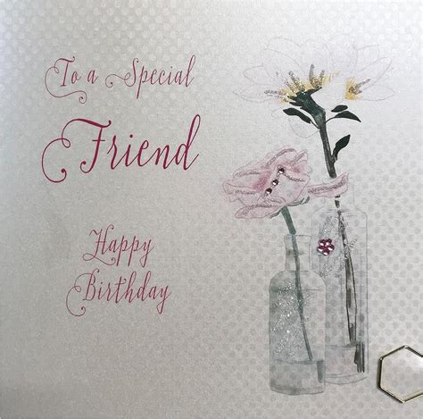 WHITE COTTON CARDS Happy Birthday To A Lovely Special Friend Handmade