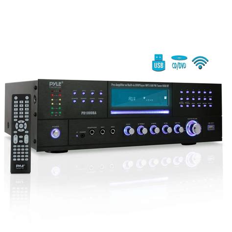 4-Channel Wireless Bluetooth Power Amplifier - 1000W Stereo Speaker Ho – Pete's Audio Tuners ...