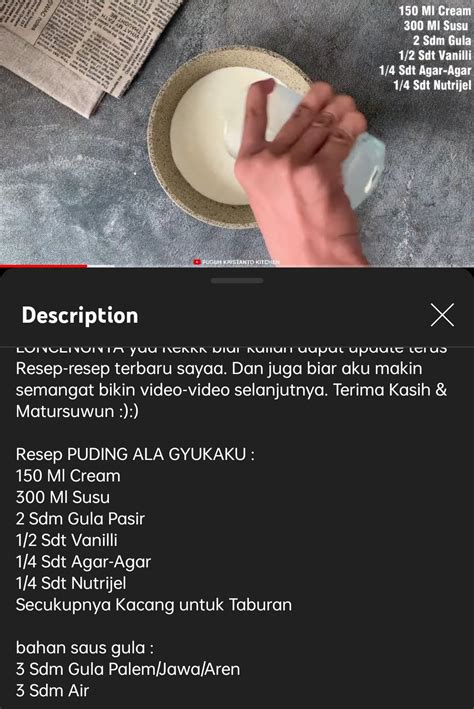 Fess On Twitter Mo Nanya Dong Resep Pudding Gyukaku Selalu Pakai