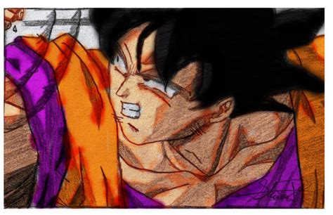 Goku Coloured By Donut201 On Deviantart