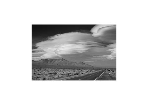 Black and White Highway 395 Road Trip Print – Sierra Nevada Storm