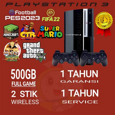 Jual PS3 FAT 500 GB CFW MULTIMAN FULL GAME TERBARU CHL Shopee Indonesia