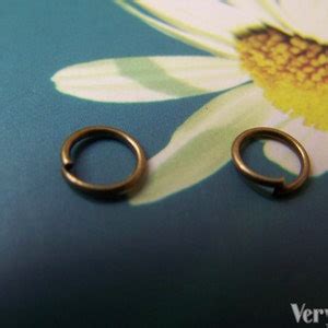 Pcs Of Antique Bronze Jump Rings Mm Gauge A Etsy