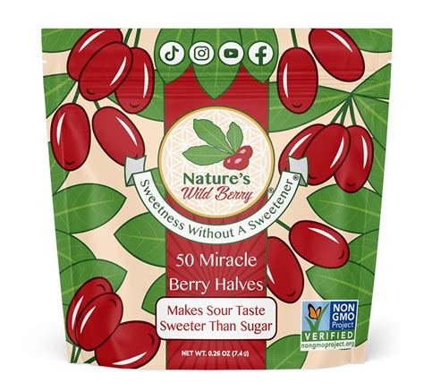 Buy Unlock Hidden Flavors 50 Miracle Berry Halves By Natures Wild