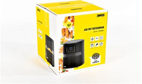 Zanussi Hetelucht Friteuse Af14 Essential Airfryer Zwart Inhoud 4