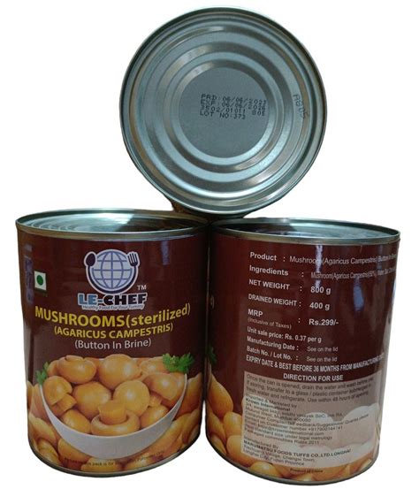 China Button Mushroom Tandoori 800 Gm Packaging Type Tin At Best