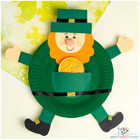 Paper Plate Leprechaun Craft For St Patricks Day Arty Crafty Kids