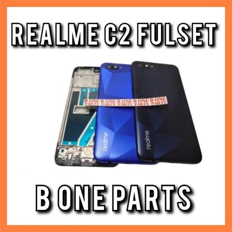 Jual HOUSING CASING FULSET BACKDOOR FRAME TULANG LCD REALME C2 FULSET