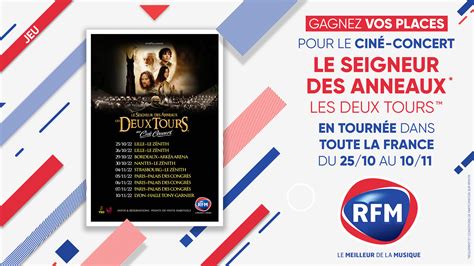 RFM vous offre vos places pour assister au ciné concert Le Seigneur des