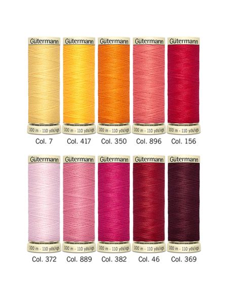 Boite De Bobines Coudre Polyester Gutermann