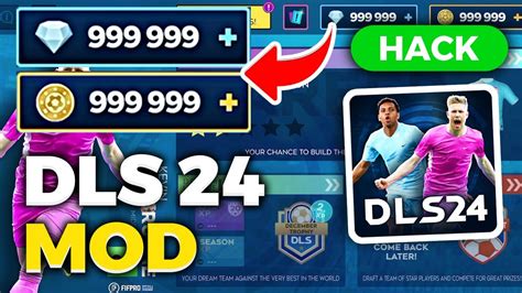 DLS 24 MOD HACK MONEDAS Y DIAMANTES INFINITOS EN Dream League Soccer