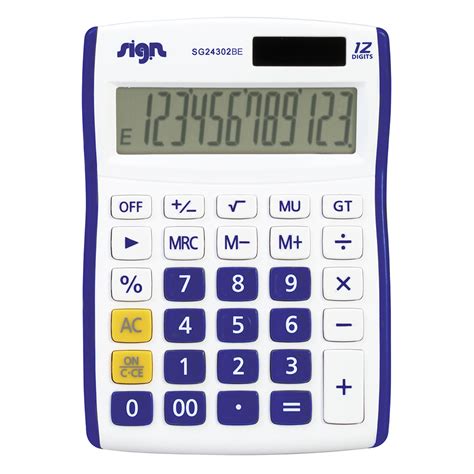 Calculatrice De Bureau Solaire Sign Cran Inclin Chez