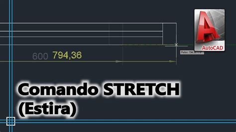 Autocad 2020 Comando Stretch Estira YouTube