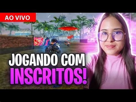 Free Fire Ao Vivo Mayzinhax Jogando Salinha Revelando Inscritoscs