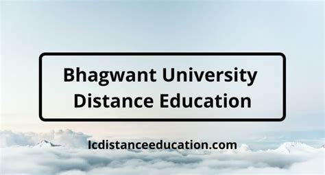 Bhagwant University Distance Education Admission? | Courses