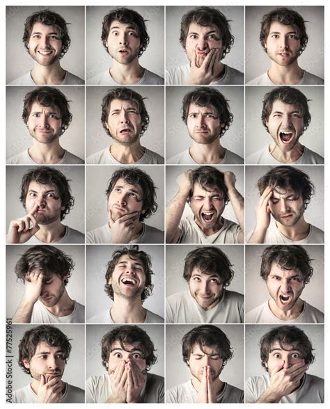 Same Person Different Expressions Stock Photo Adobe Stock