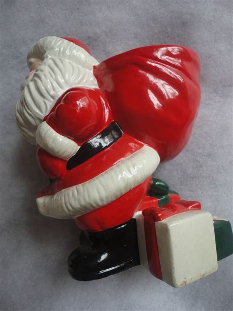 Vintage Avon Ceramic Santa Claus Candle Holder Votive Santa Etsy