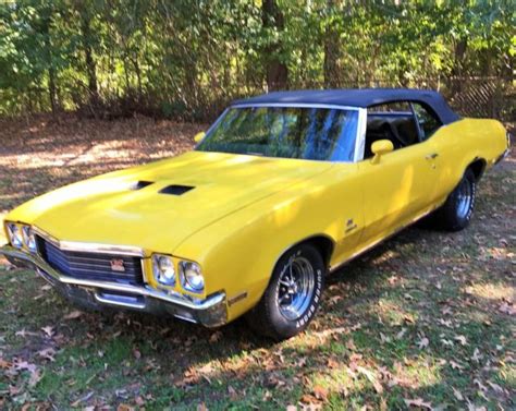 1972 Buick Skylark Gs 350 Convertiblefactory 4 Speed And Special Order