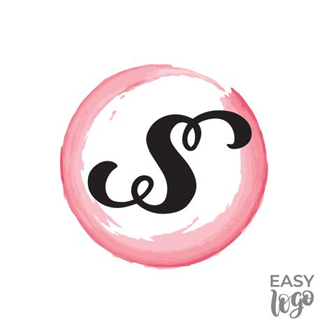 Abstract handwritten calligraphy letter S logo design template ...