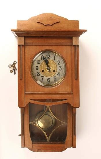 ANTIQUE GERMAN GUSTAV BECKER SILESIA WALL CLOCK In United States