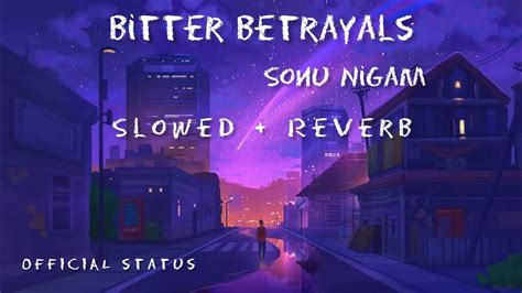 Bitter Betrayals Lofi Slowed Reverb Sonu Nigam Aditya Dev T