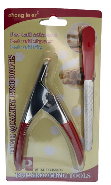 Dog Cat Nail Clippers, Professional Pet Claw Trimmer & File Set - Red | Shop Today. Get it ...