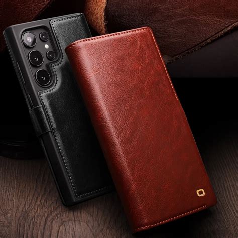 Qialino Genuine Leather Phone Case For Samsung S Plus G Business