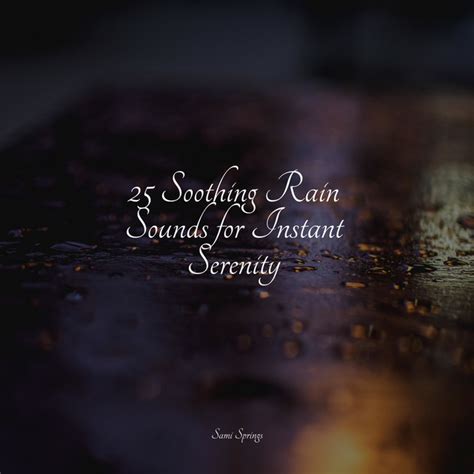 25 Soothing Rain Sounds For Instant Serenity Album By The Sleep